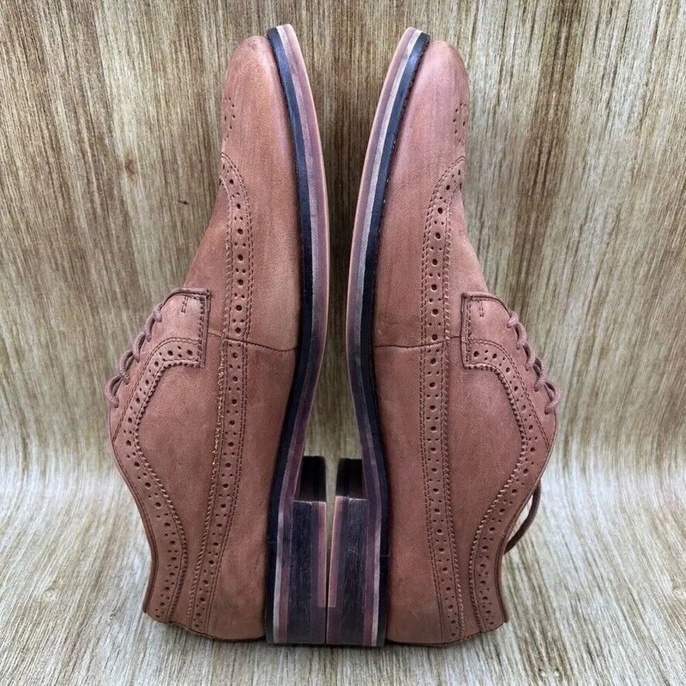 Polo Ralph Lauren Moseley Men's Size 9.5 D Dress Shoes Brown Shoes Longwing‎